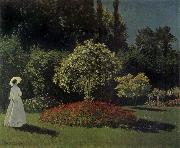 Claude Monet Lady in the Garden oil painting on canvas